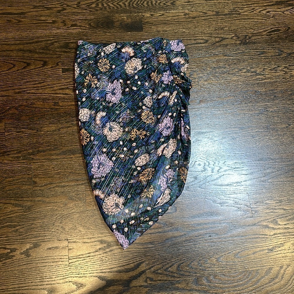 Veronica Beard Blue Pattern Print Skirt Size XS - Picture 3 of 4